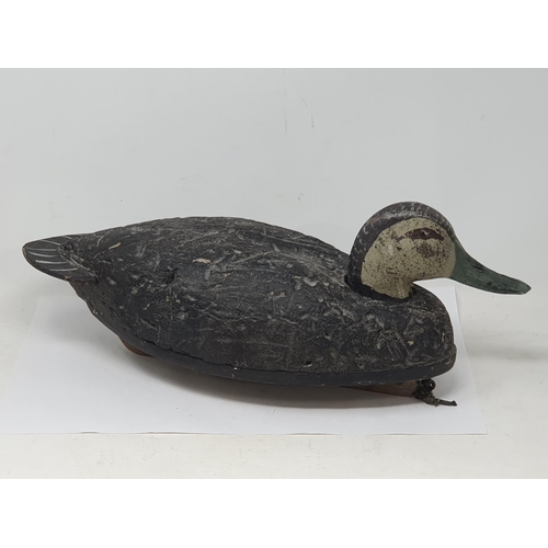 548 - An American Black Duck gunning Decoy, impressed J. Cramer to base