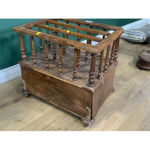 566 - A Victorian mahogany Canterbury and two Victorian mahogany Dressing Mirrors A/F