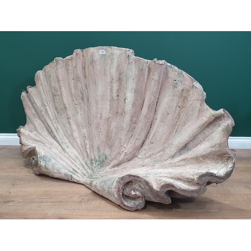 622 - A large foam decorative Scallop Shell theatre/film prop 5ft W x 2ft 7in H