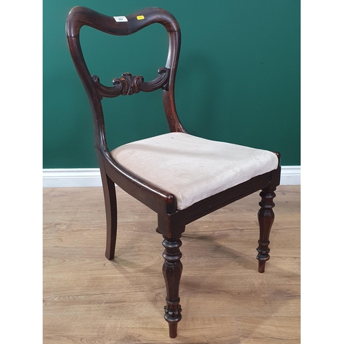 629 - A Victorian rosewood Dining Chair