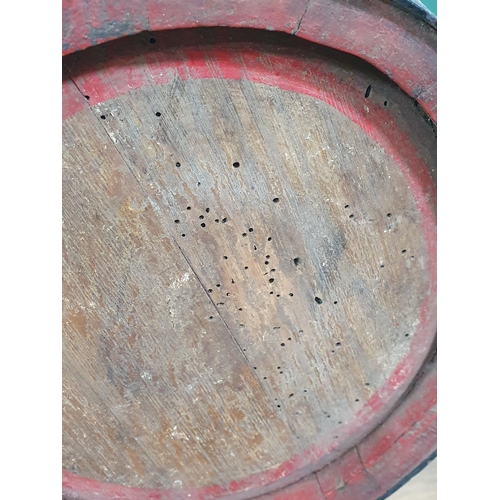 649 - A coopered oak Barrel on stand