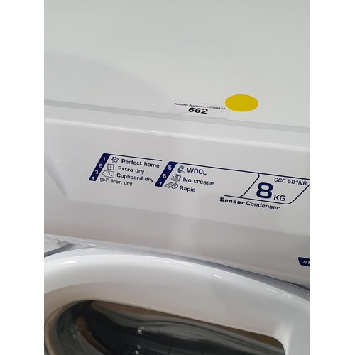 662 - A Candy Grando Comfort 8kg Tumble Dryer. Passed PAT