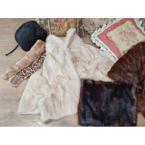 705 - Box of Fur Coats, Muffs, Stole, etc.