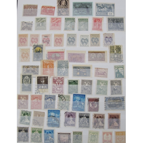 857 - A stamp accumulation including All World Stamps in various albums, a scrap book, and various Post Of... 