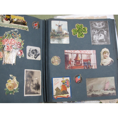 857 - A stamp accumulation including All World Stamps in various albums, a scrap book, and various Post Of... 