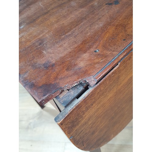 470 - A 19th Century mahogany Pembroke Table, fitted frieze drawer, on square tapered supports A/F.