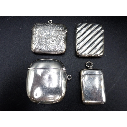 232 - Four various silver Vesta Cases