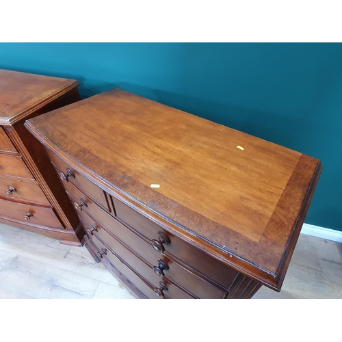 37 - A pair of Reproduction Chests of two short and three long Drawers, 3ft 4