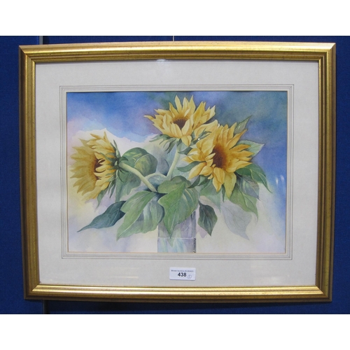 438 - BERYL HEMMING. 'Summer Sunshine', watercolour, 11 x 15in; and four other still life subjects by the ... 