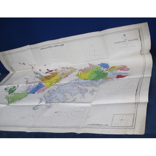 439 - An engraved Map of the Falkland Isles, surveyed by Capt R. Fitzroy and B.J. Sullivan, R.N., original... 