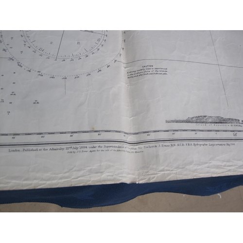 439 - An engraved Map of the Falkland Isles, surveyed by Capt R. Fitzroy and B.J. Sullivan, R.N., original... 