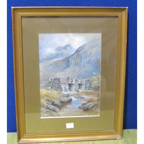 449 - J.W. MILLIKEN. 'The End of the Village', signed, watercolour, 12 x 16in; a colour print by Jo Barry ... 