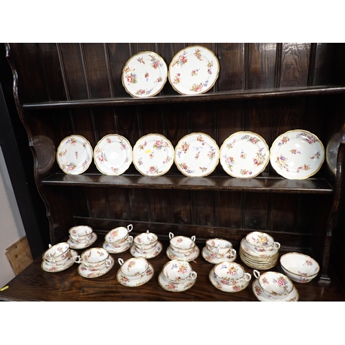 51 - A Hammersley & Co china part Tea Service decorated Dresden sprays etc. viz; 8 Plates, 19 Cups and Sa... 