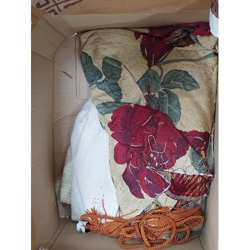 287 - A box of upholstery Material