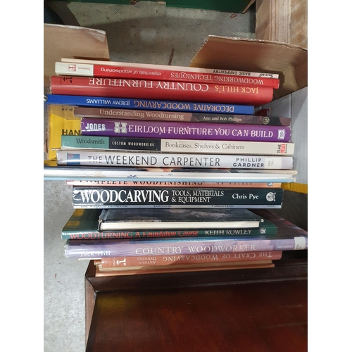 828 - A Box of books on woodwork