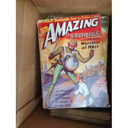 830 - Eight boxes of Comics including 'The Man from Mars'