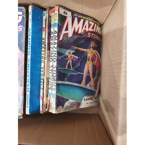 830 - Eight boxes of Comics including 'The Man from Mars'