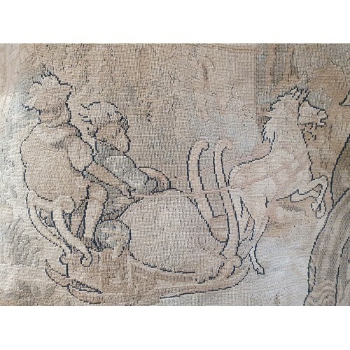 281 - A tapestry panel depicting two figures on a landscape 4ft 6