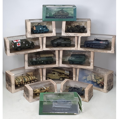 117 - Fourteen boxed Atlas Editions and Ultimate Tank Collection Models
