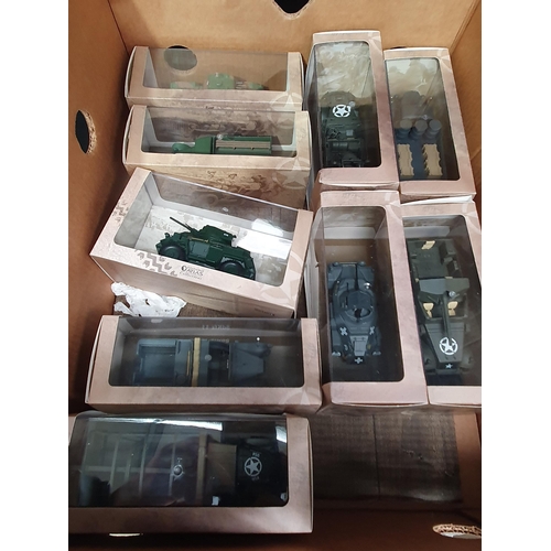 118 - Fourteen boxed Atlas Edition Military Vehicle Models and six other Military Vehicles