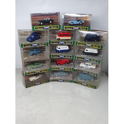 125 - 27 boxed Corgi Classics Car Models (some boxes A/F)