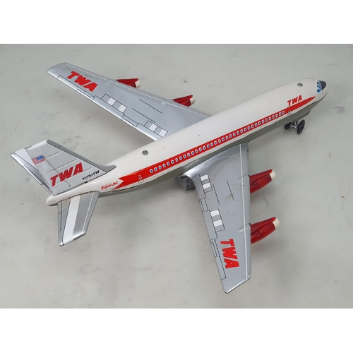 132 - A battery operated tinplate Boeing Airliner