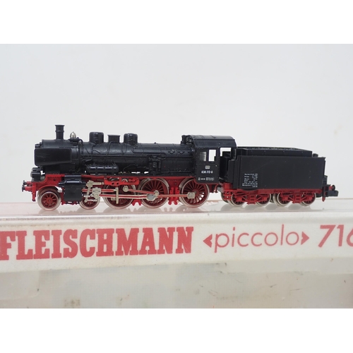 139 - Two Fleischmann 'Piccolo' Locomotives, 7160 4-6-0, boxed; and 7078 4-6-4, boxed