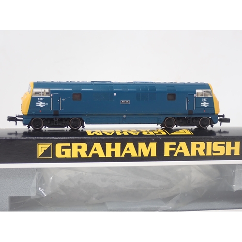 143 - Graham Farish N gauge Class 42 diesel Locomotive in BR blue livery, boxed