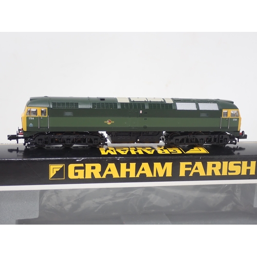 144 - Graham Farish N gauge Class 47 diesel Locomotive in BR two tone green livery, boxed