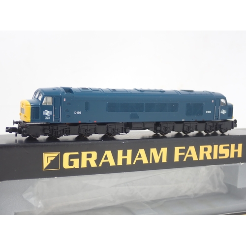 145 - Graham Farish N gauge Class 46 diesel Locomotive in BR blue livery, boxed