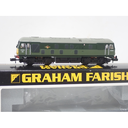 146 - Graham Farish N gauge Class 24 diesel Locomotive in BR green livery, boxed