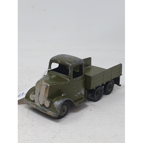 174 - A Britains six wheel Army Lorry and Ambulance