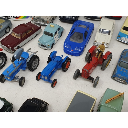 200 - Two boxes of unboxed Britains, Corgi and Dinky diecast Models (some A/F)