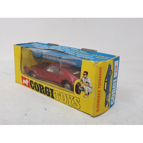 202 - A boxed Corgi Toys No.276 Oldsmobile Tornado (box cellophane damaged)