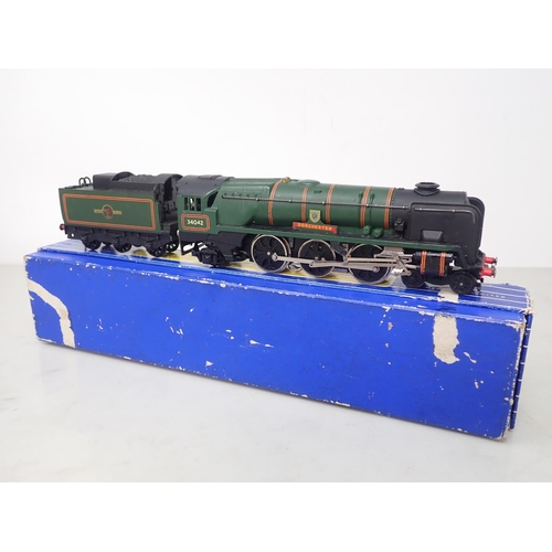 502 - Hornby Dublo 3235 West Country 'Dorchester' Locomotive, boxed (felt tip writing on box lid)