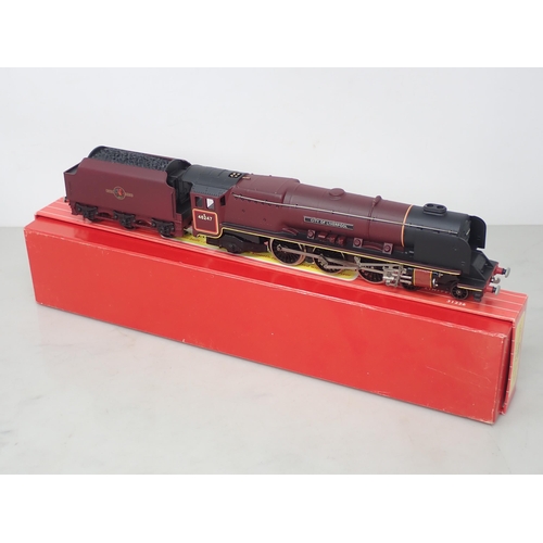 511 - Hornby Dublo 2226 'City of Liverpool' Locomotive, well repainted, in reproduction box