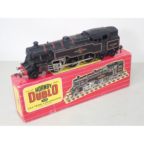 519 - Hornby Dublo 2218 2-6-4T Locomotive No.80033, boxed and a 2231 diesel Shunting Locomotive, boxed wit... 