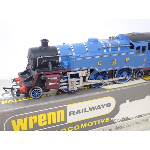 529 - Wrenn 00 gauge W2246 2-6-4T Locomotive in Caledonian blue livery, boxed with instructions