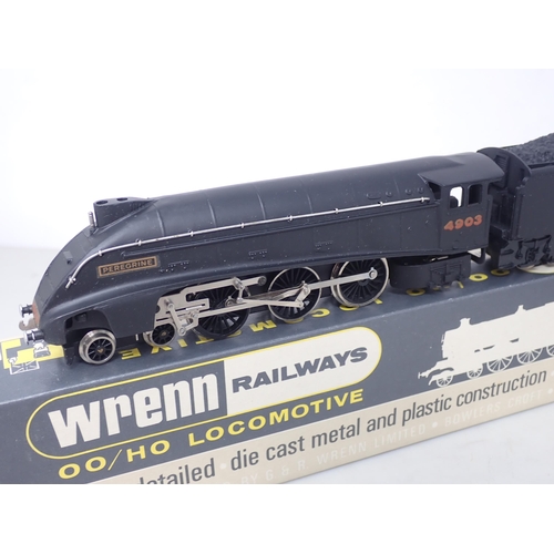 534 - Wrenn 00 gauge W2213 A4 'Peregrine' in NE black livery, boxed with instructions