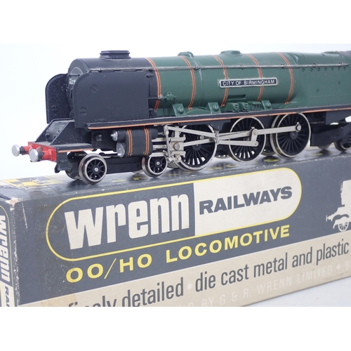 540 - Wrenn 00 gauge W2228 'City of Birmingham' Locomotive in BR green livery, boxed with instructions