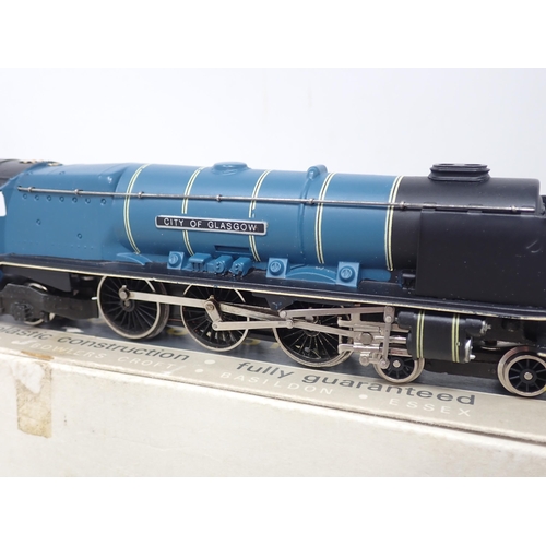 541 - Wrenn 00 gauge W2229 'City of Glasgow' Locomotive in BR blue livery, boxed with instructions