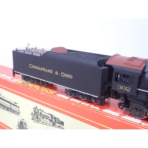 554 - Rivarossi 1279 HO scale 4-6-4 Hudson Locomotive in Chesapeake & Ohio livery, boxed