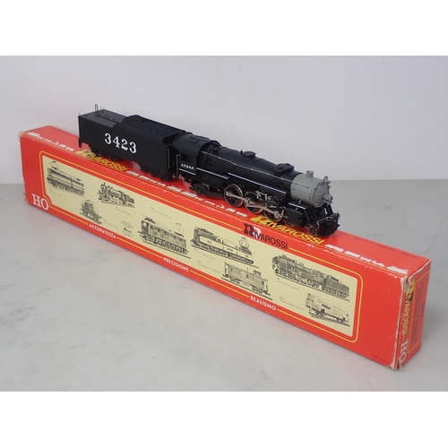 559 - Rivarossi 1283 HO scale 4-6-2 heavy Pacific Locomotive in Atchison Topeka and Santa Fe livery, boxed