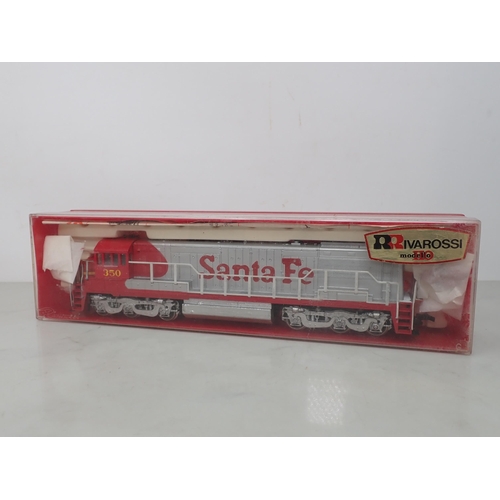 576 - Rivarossi 1832 HO scale Santa Fe diesel Locomotive, boxed; and a part boxed Rivarossi 4-6-4 Pacific ... 