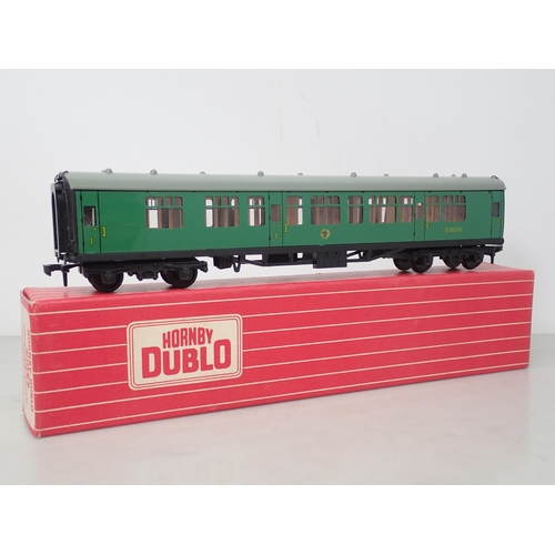 583 - Six Hornby Dublo SR Coaches to include; 5x 4054 1st/2nd Class and 4055 Brake/2nd, all boxed