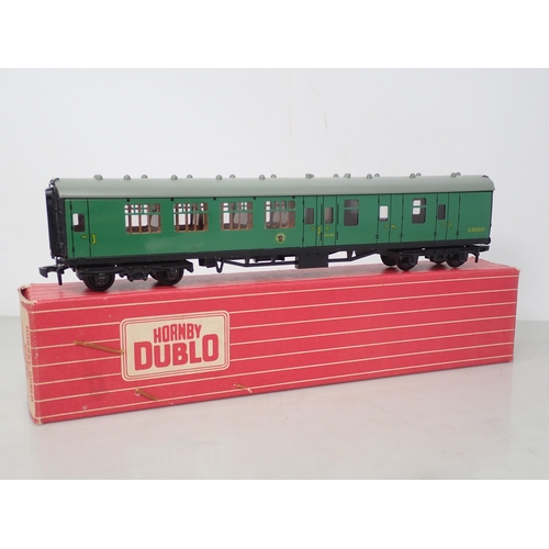 583 - Six Hornby Dublo SR Coaches to include; 5x 4054 1st/2nd Class and 4055 Brake/2nd, all boxed