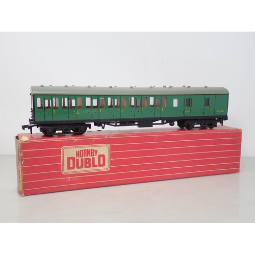 585 - Six Hornby Dublo SR Suburban Coaches to include; 3x 4081 2nd Class and 3x 4082 Brake/2nd, all boxed