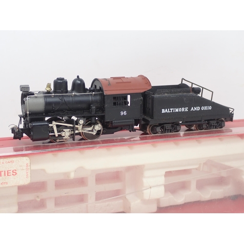 594 - Two Rivarossi HO scale Locomotives; 1225 C16 Class 0-4-0 in Baltimore and Ohio livery, boiler front ... 