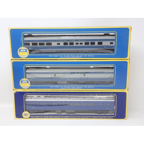 609 - Ten boxed AHM HO scale American Coaches