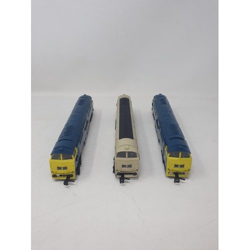 613 - Three unboxed Lilliput 00 gauge Western diesel Locomotives